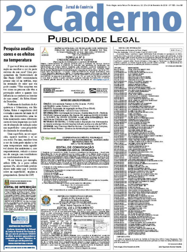 Portada de Jornal do Comércio (Brasil)