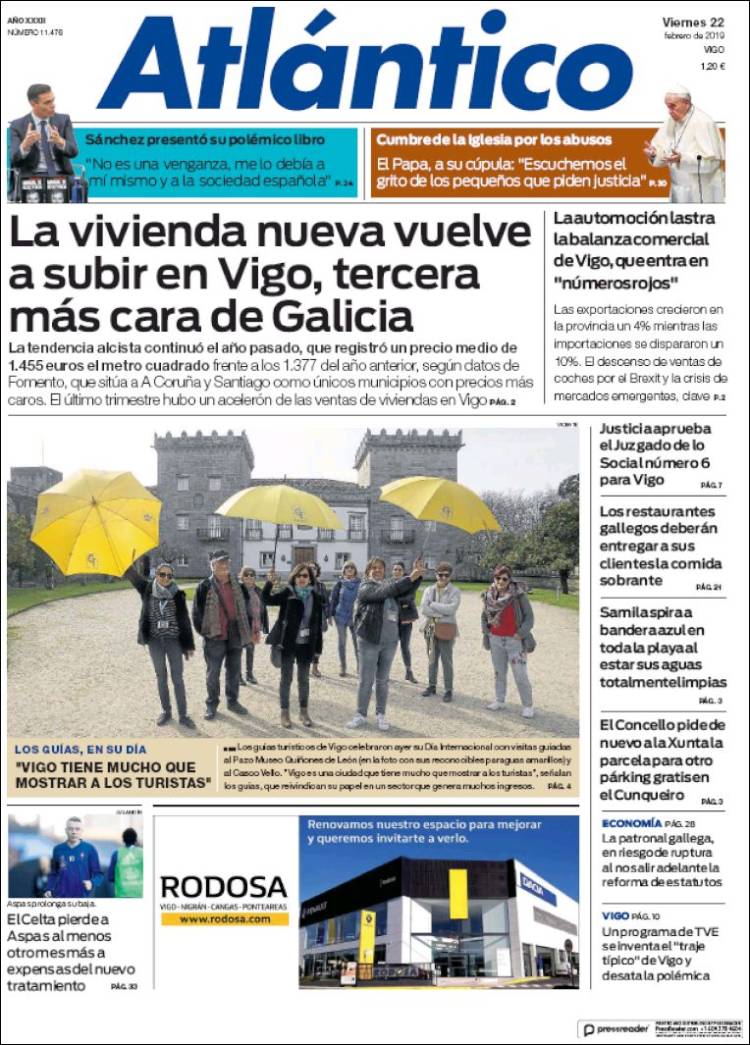 Portada de Atlántico Diario (España)