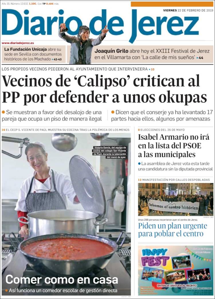 Portada de Diario de Jerez (España)