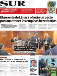 Portada de Diario el Sur (España)