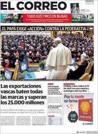 Portada de El Correo - Guipuzcoa (Spain)