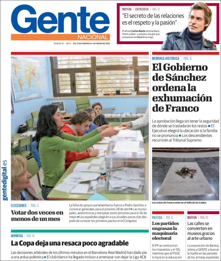 Portada de Gente en Palencia (España)