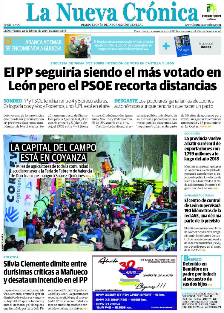 Portada de La Nueva Crónica (España)