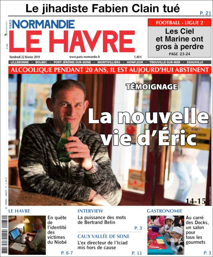 Portada de Le Havre Libre (Francia)
