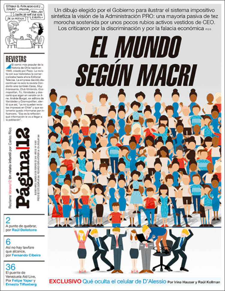 Portada de Página/12 (Argentina)
