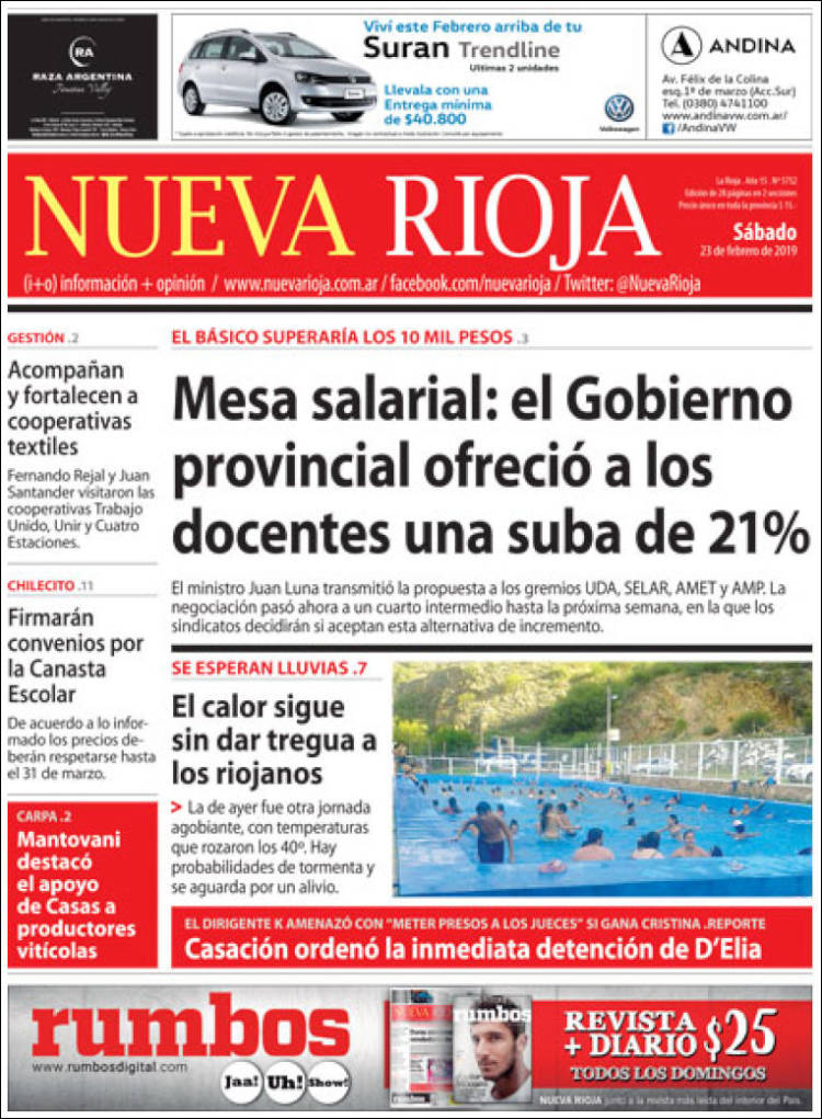 Portada de Nueva Rioja (Argentina)