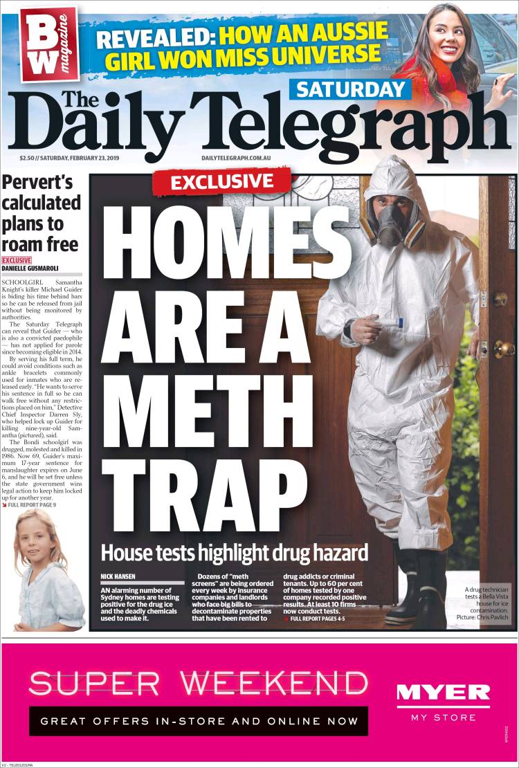 Portada de The Daily Telegraph (Australia)
