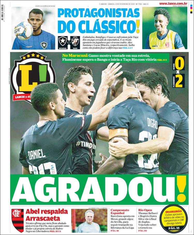 Portada de Lance! (Brasil)