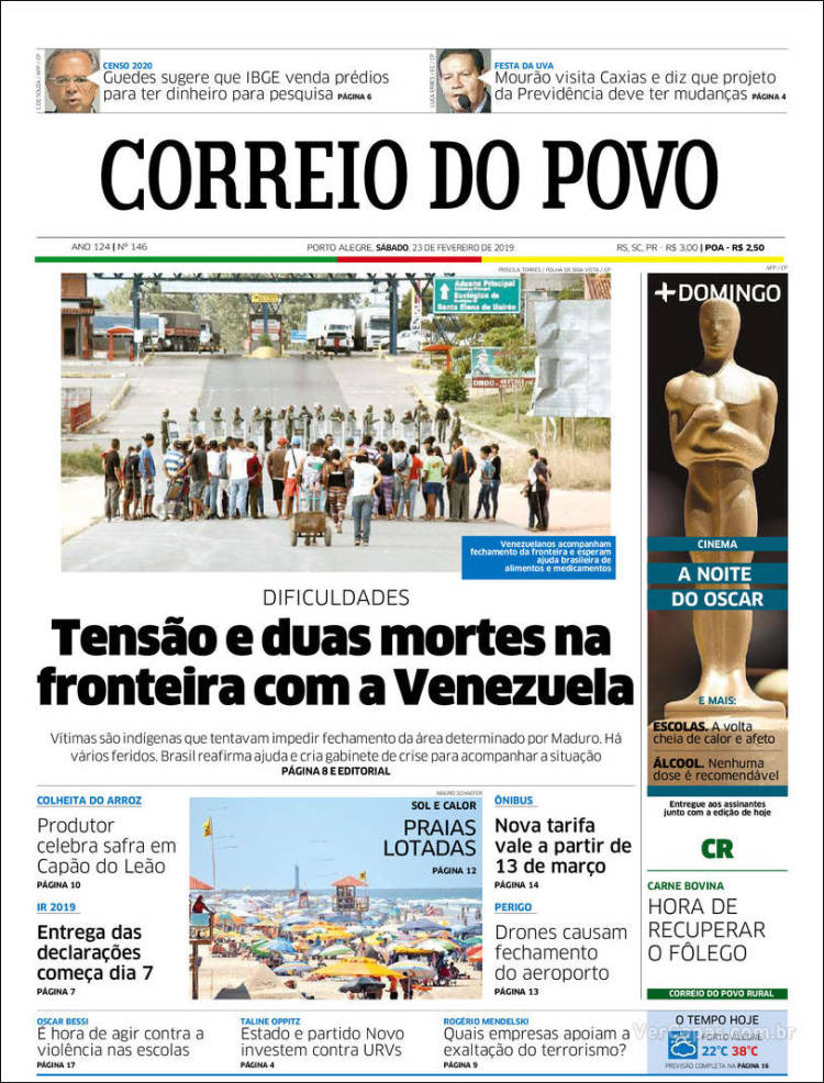 Portada de Correio Do Povo (Brasil)