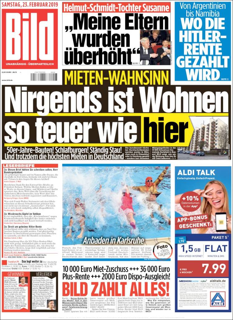Portada de Bild (Alemania)