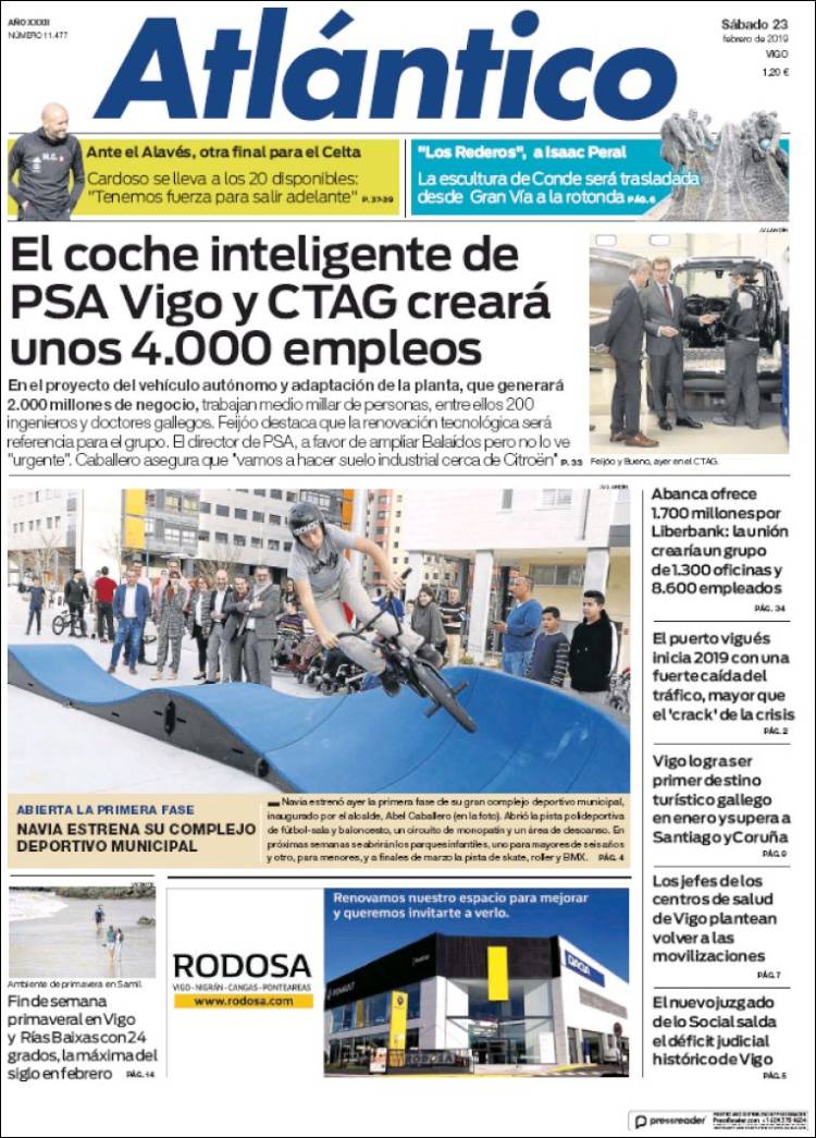 Portada de Atlántico Diario (Espa&ntilde;a)