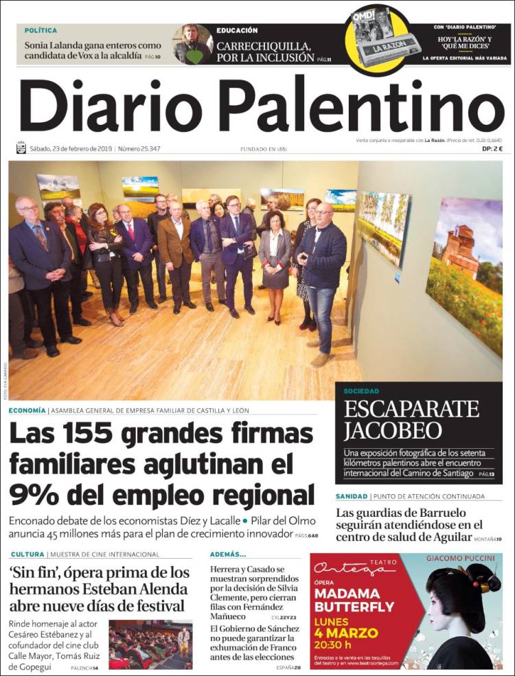Portada de Diario Palentino (Espa&ntilde;a)