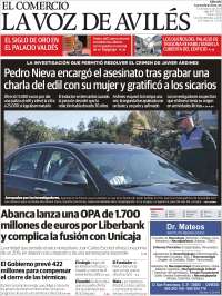 Portada de El Comercio - Avilés (Espa&ntilde;a)
