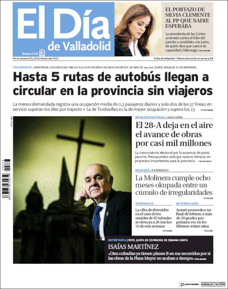 Portada de El Día de Valladolid (Espa&ntilde;a)