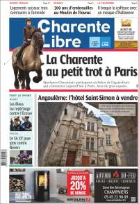 Portada de Charente Libre (Francia)