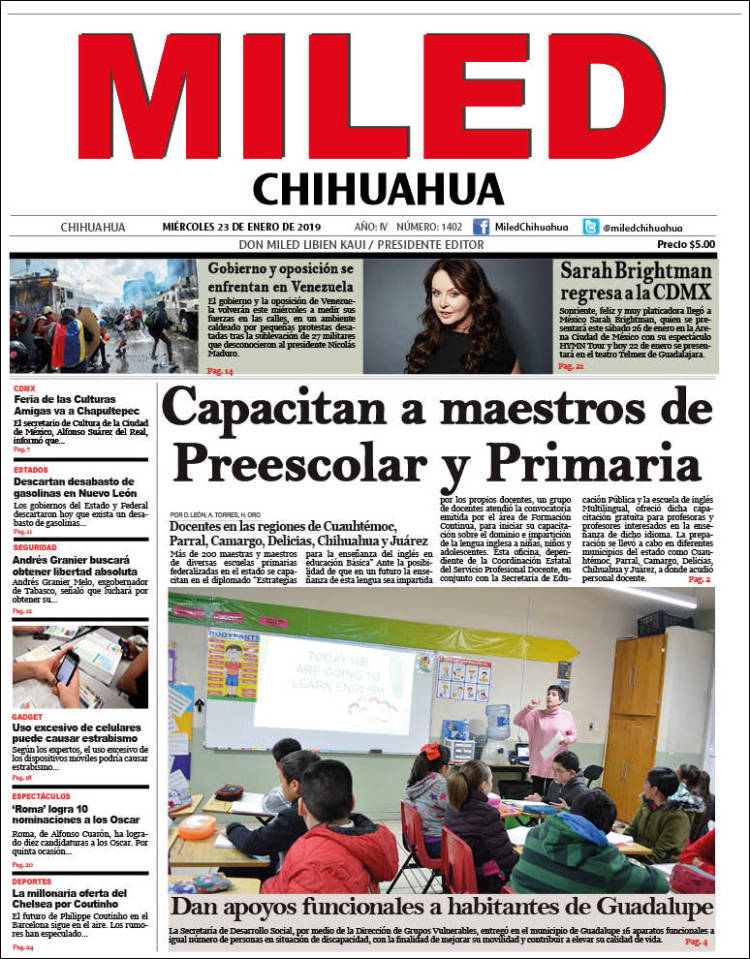 Portada de Miled - Chihuahua (M&eacute;xico)