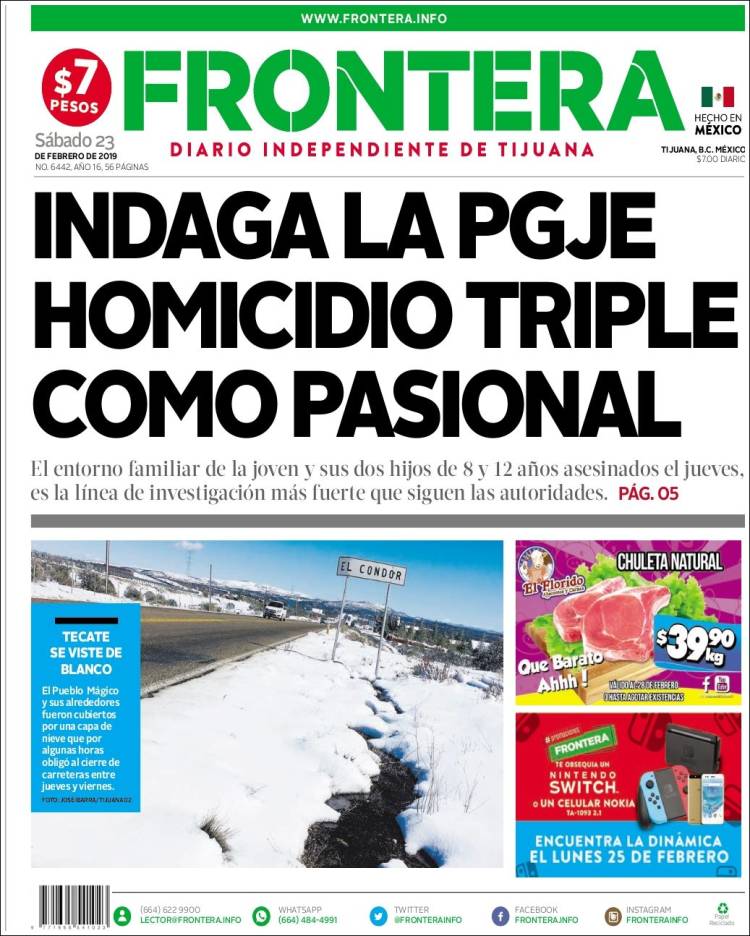 Portada de Frontera (M&eacute;xico)