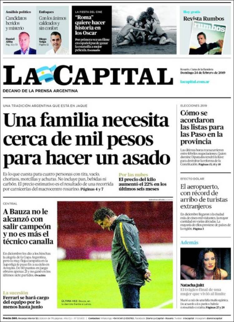 Portada de La Capital - Rosario (Argentina)