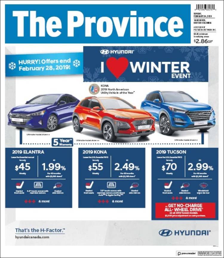 Portada de The Province (Canada)