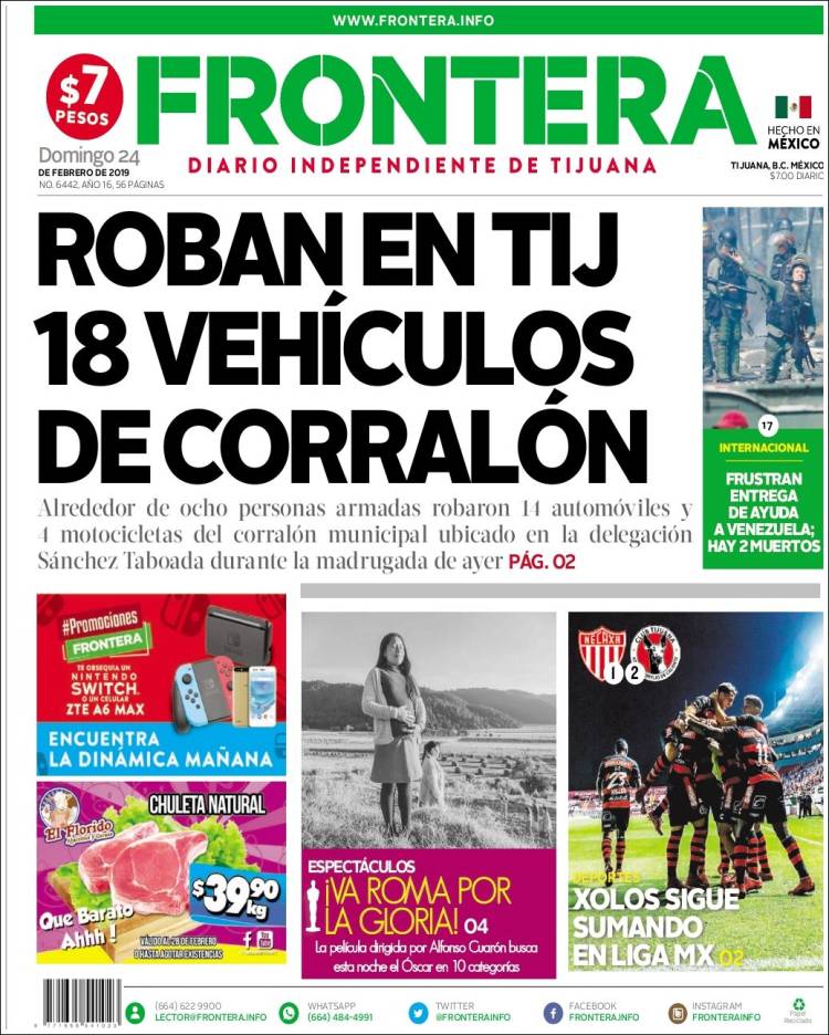 Portada de Frontera (Mexico)