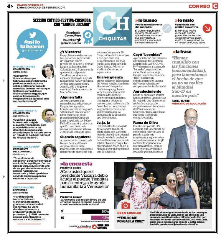 Portada de Diario Correo (Perú)