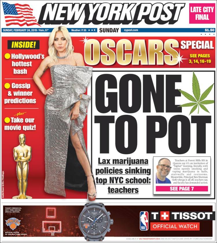 Portada de New York Post (USA)