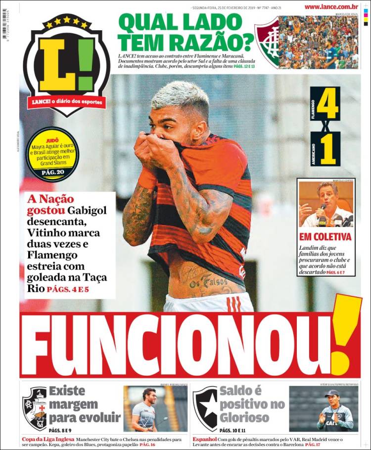 Portada de Lance! (Brasil)