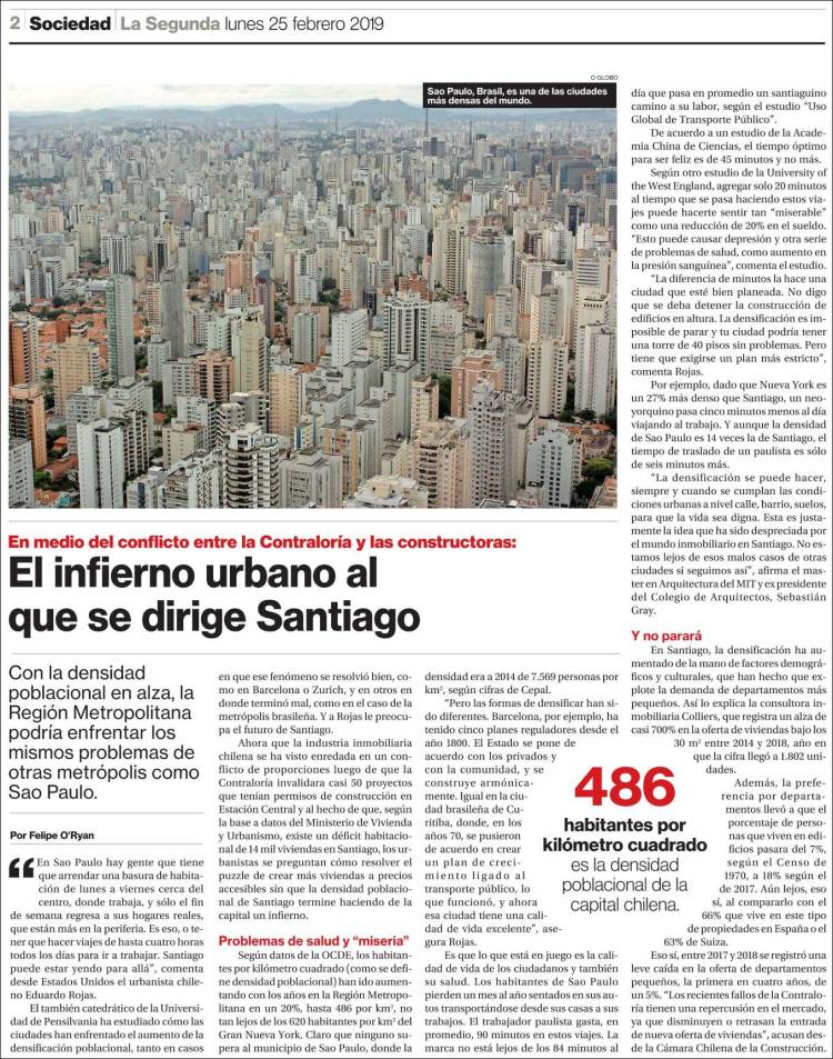 Portada de La Segunda (Chile)