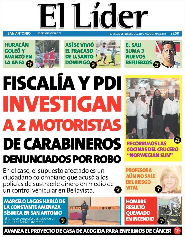 Portada de Lider de San Antonio (Chile)