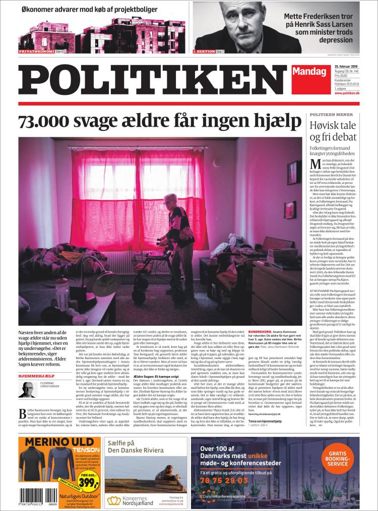 Portada de Politiken (Dinamarca)