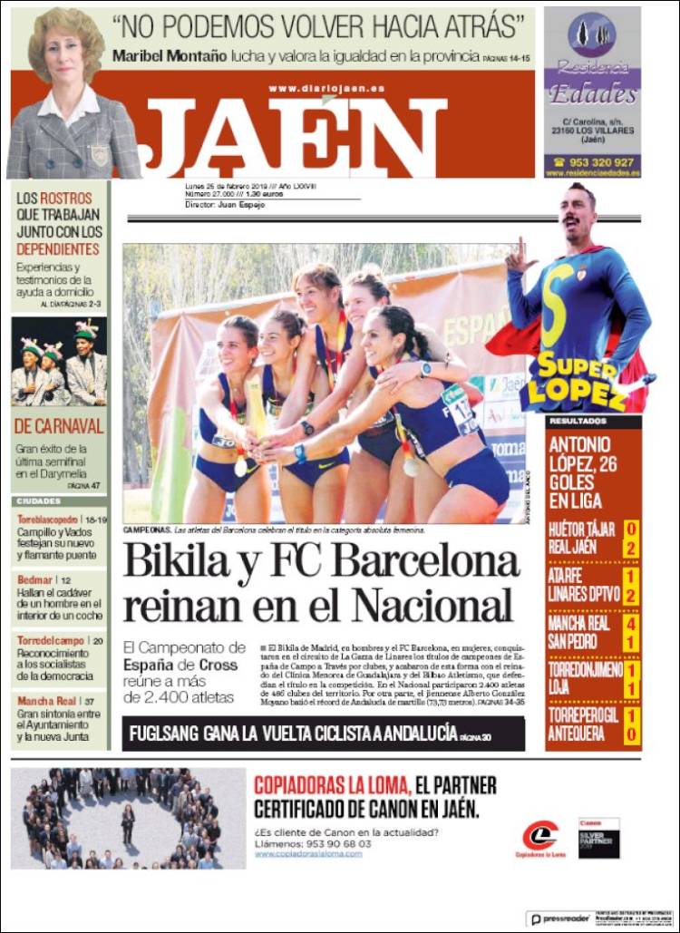 Portada de Diario Jaén (España)