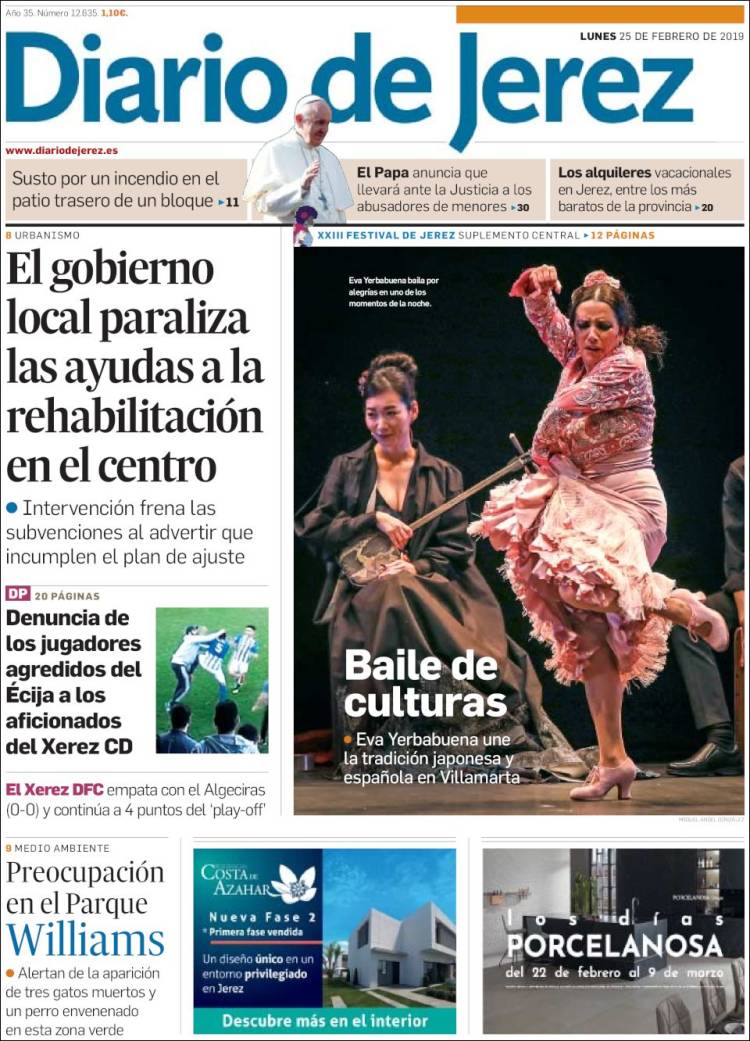 Portada de Diario de Jerez (España)