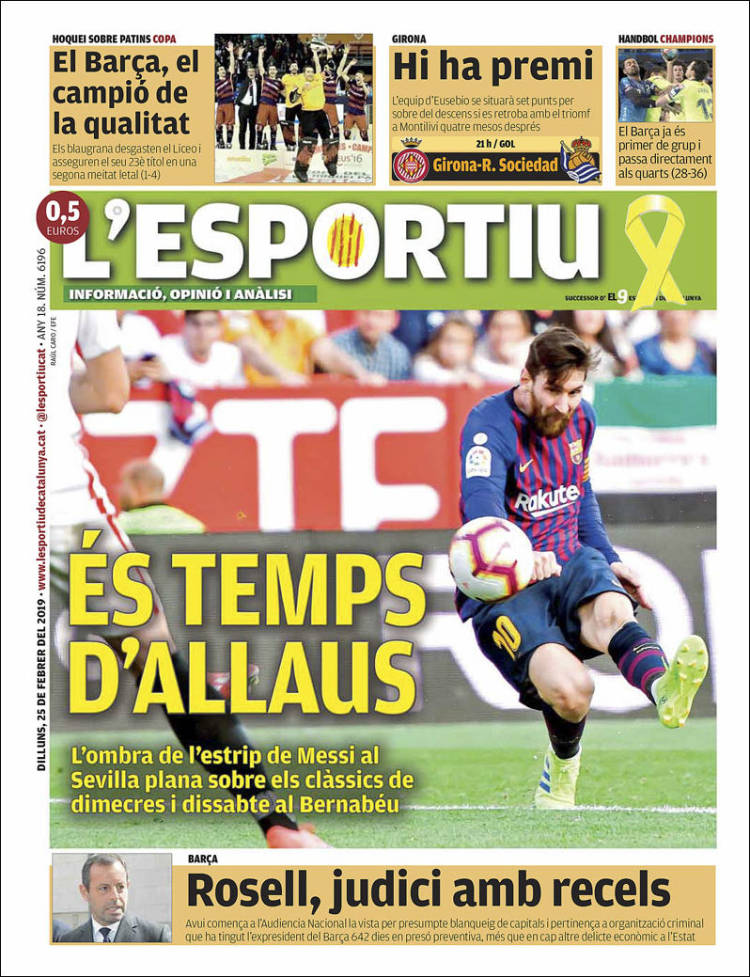 Portada de L'Esportiu (España)