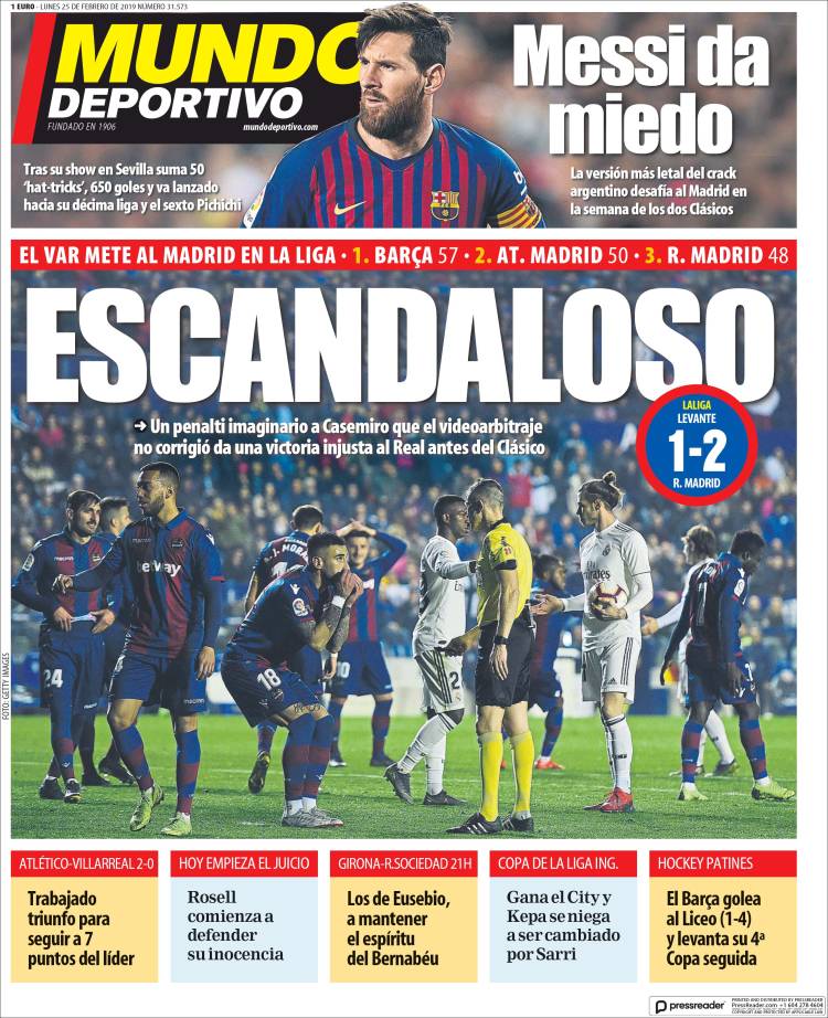 Portada de El Mundo Deportivo (España)