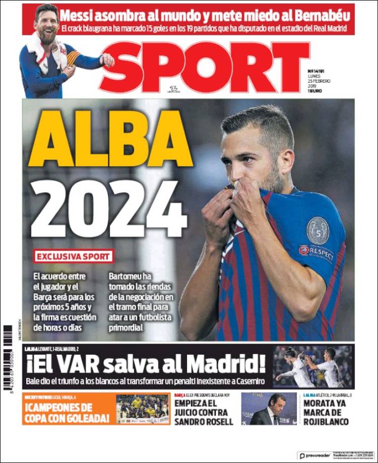 Portada de Sport (España)