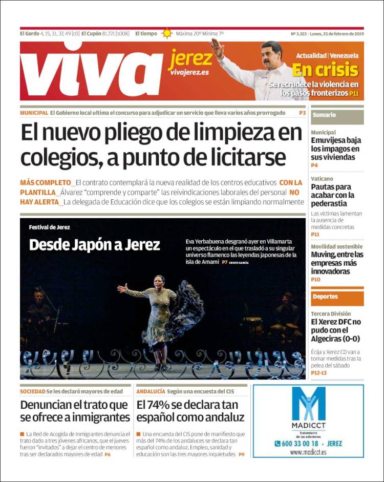 Portada de Viva Jerez (España)