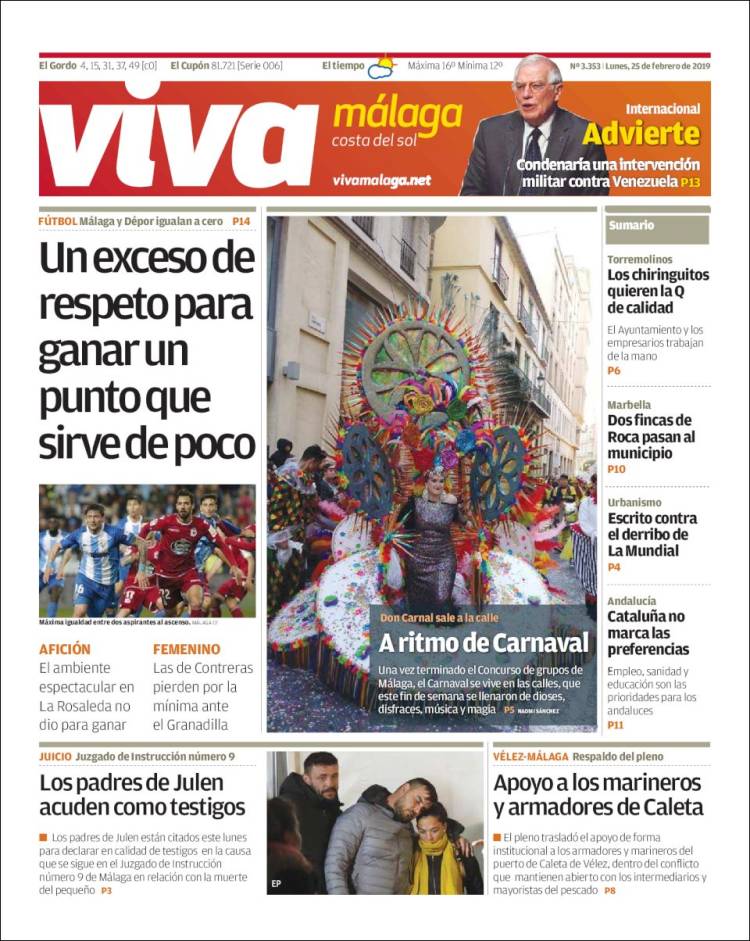 Portada de Viva Málaga (España)