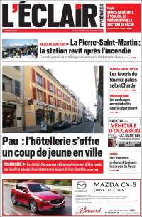 Portada de L'Eclair des Pyrénées (Francia)