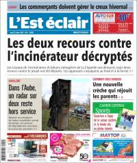 Portada de L'Est Eclair (Francia)