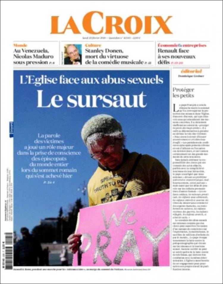 Portada de La Croix (Francia)