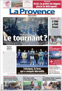 Portada de La Provence (Francia)