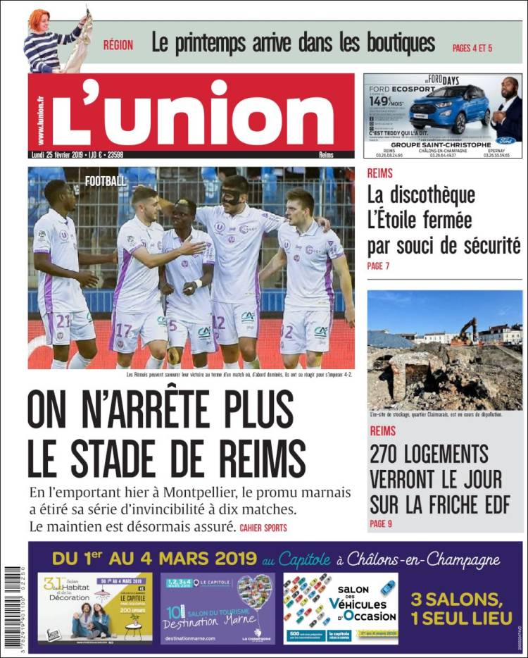Portada de L'Union (Francia)