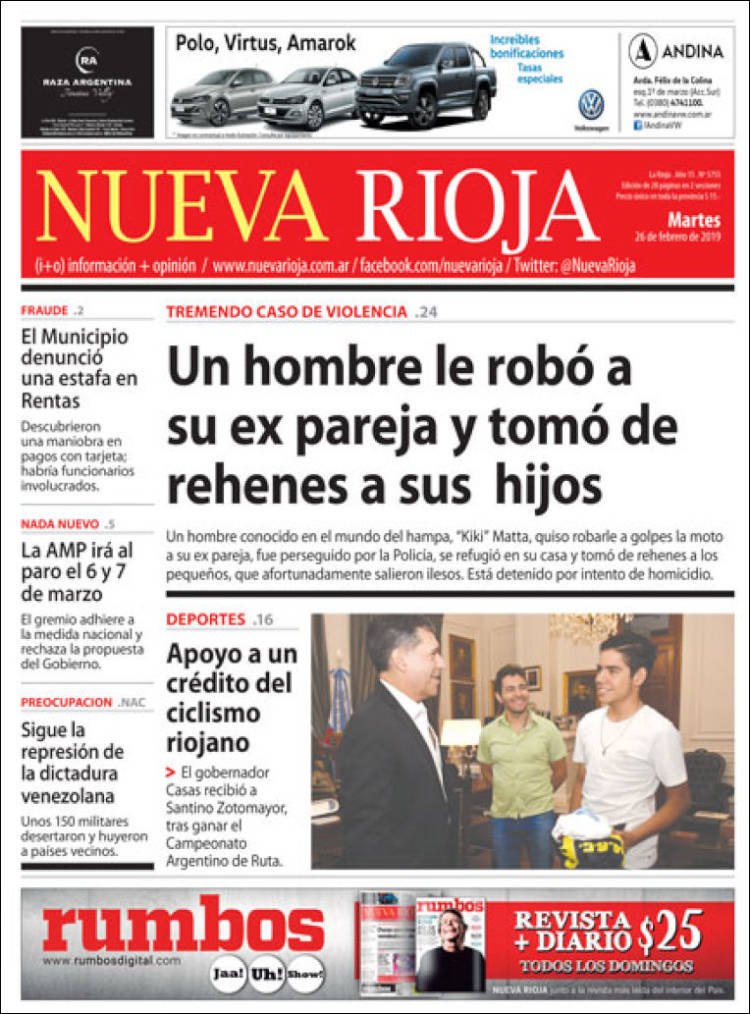 Portada de Nueva Rioja (Argentina)