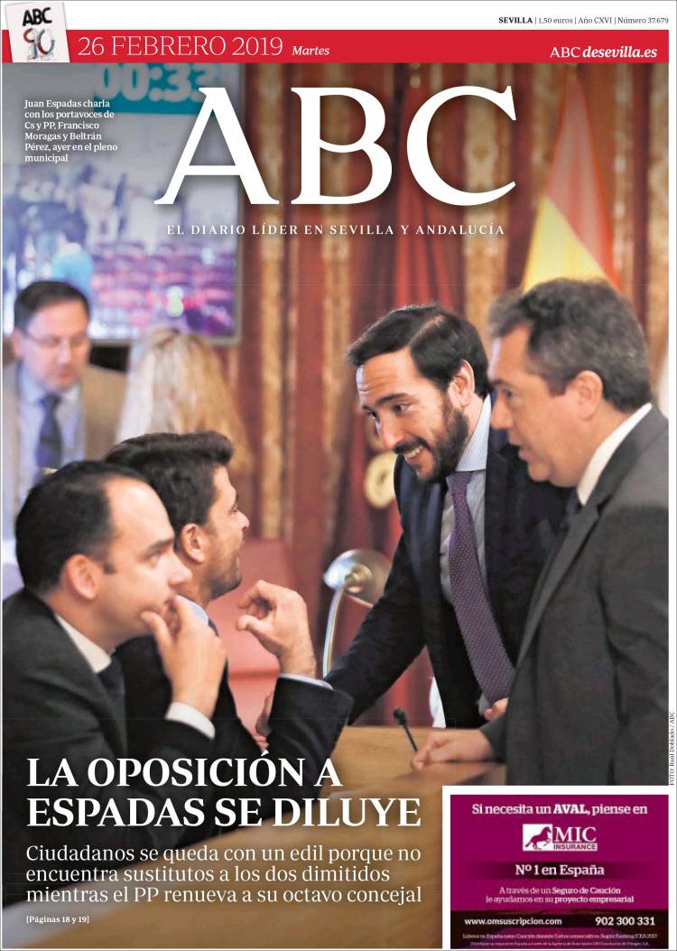 Portada de ABC - Sevilla (Spain)