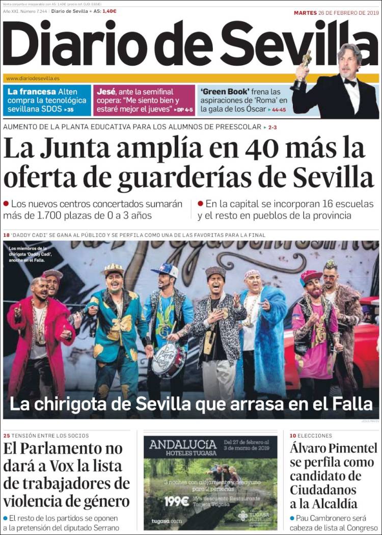 Portada de Diario de Sevilla (Spain)