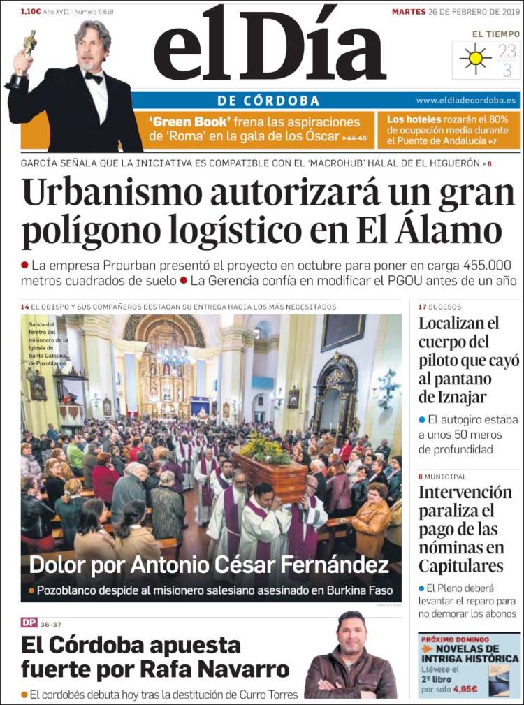 Portada de El Día de Córdoba (Spain)