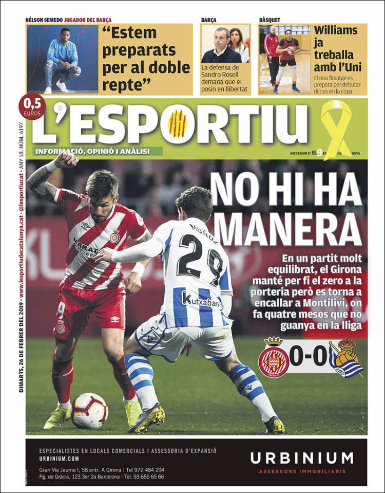 Portada de L'Esportiu : Girona (Spain)