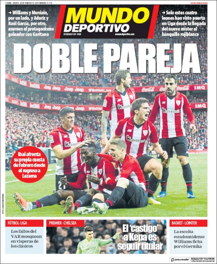 Portada de Mundo Deportivo Bizkaia (Spain)