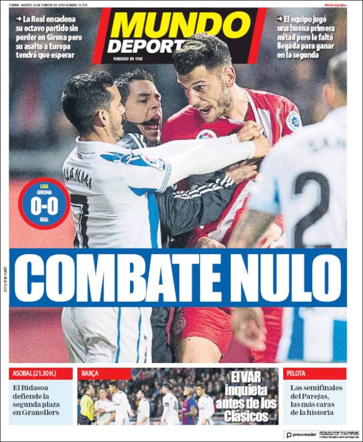 Portada de Mundo Deportivo Gipuzkoa (Spain)