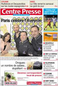 Portada de Centre Presse (Francia)